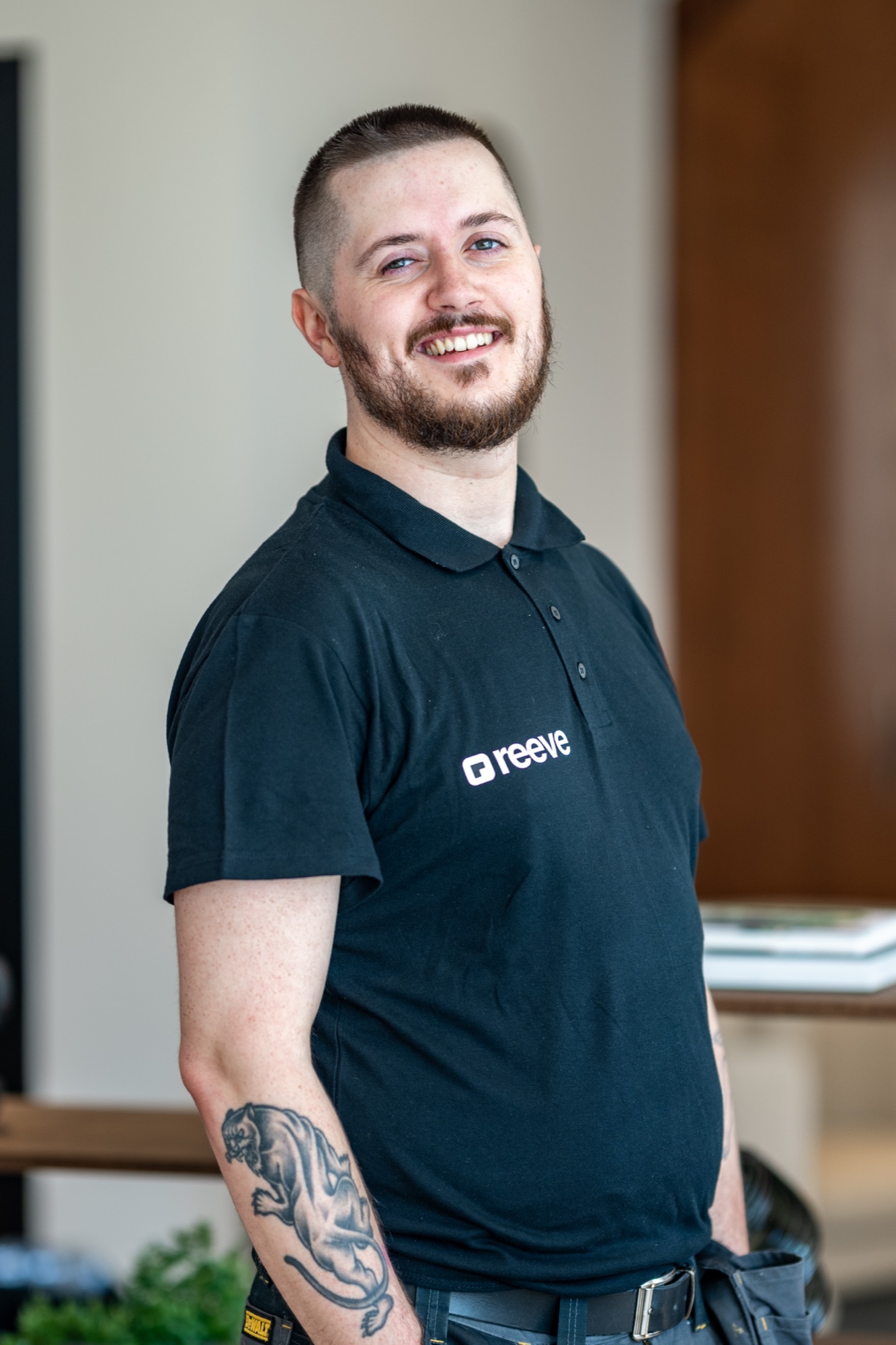 A Reeve engineer on site